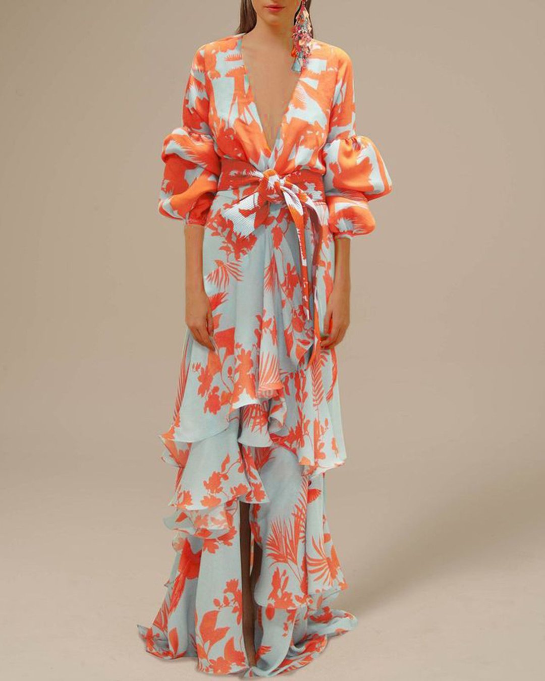 Benet - Printed Chiffon Party Dress