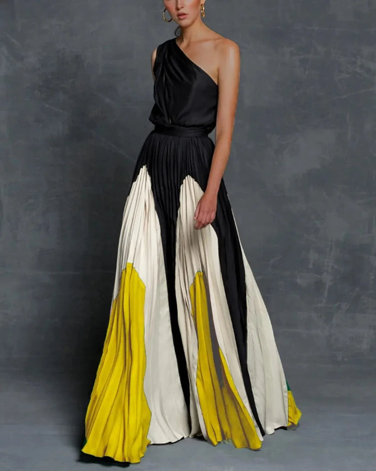 Delaide - One Shoulder Maxi Dress